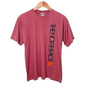 The North Face Mens Big Logo Graphic T-Shirt Red Cotton Poly 1968 Size XL